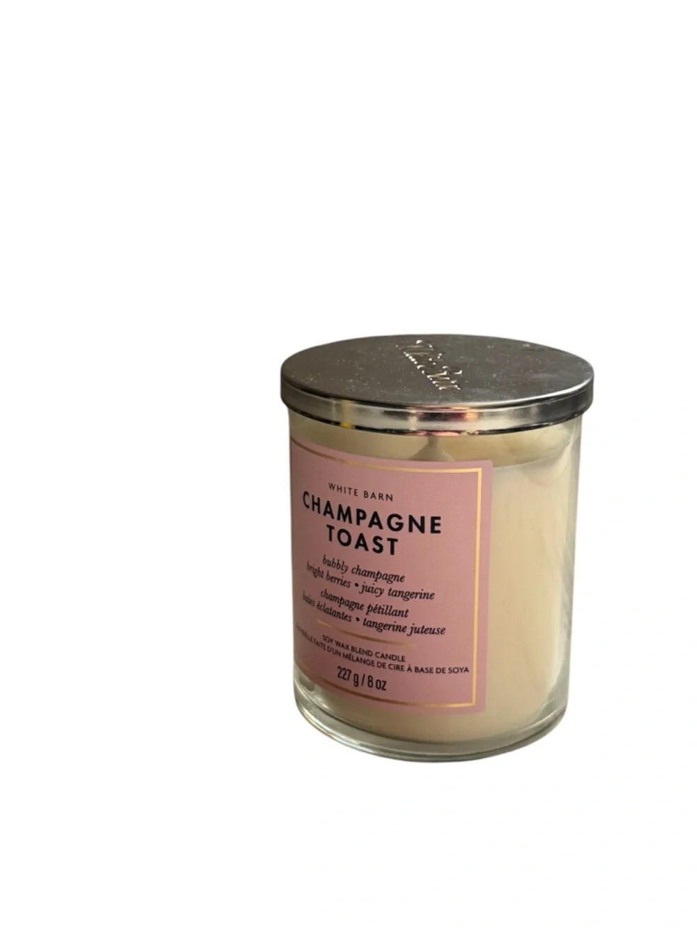 Bath & Body Works White Barn Champagne Toast Single Wick Candle NWT 227g Gift - Picture 6 of 8